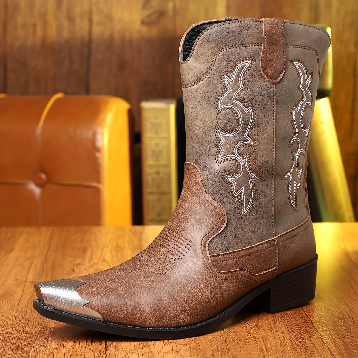 The Pedernales Leather Boot