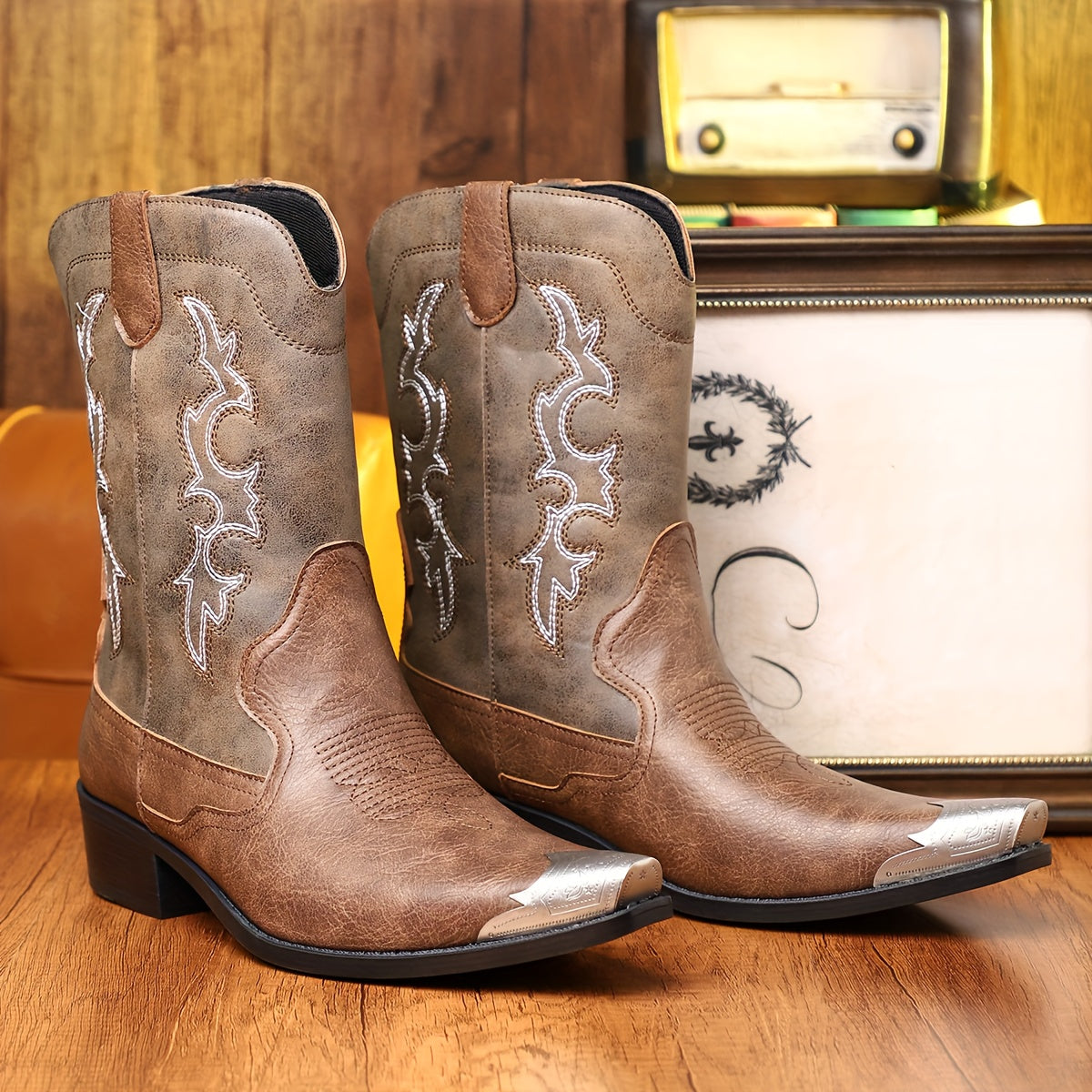 The Pedernales Leather Boot