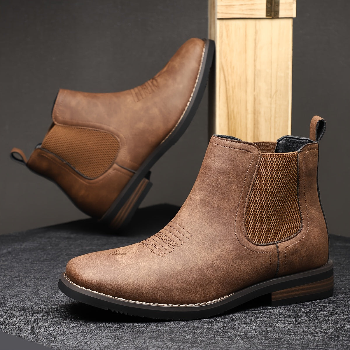 The Castroville Leather Boot