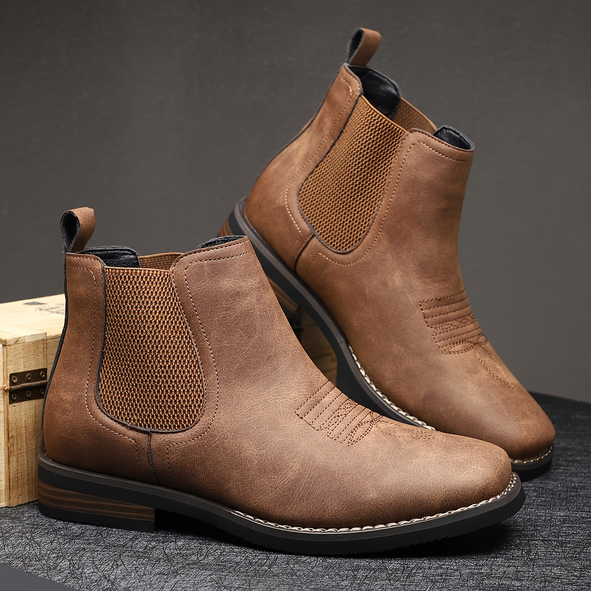 The Castroville Leather Boot