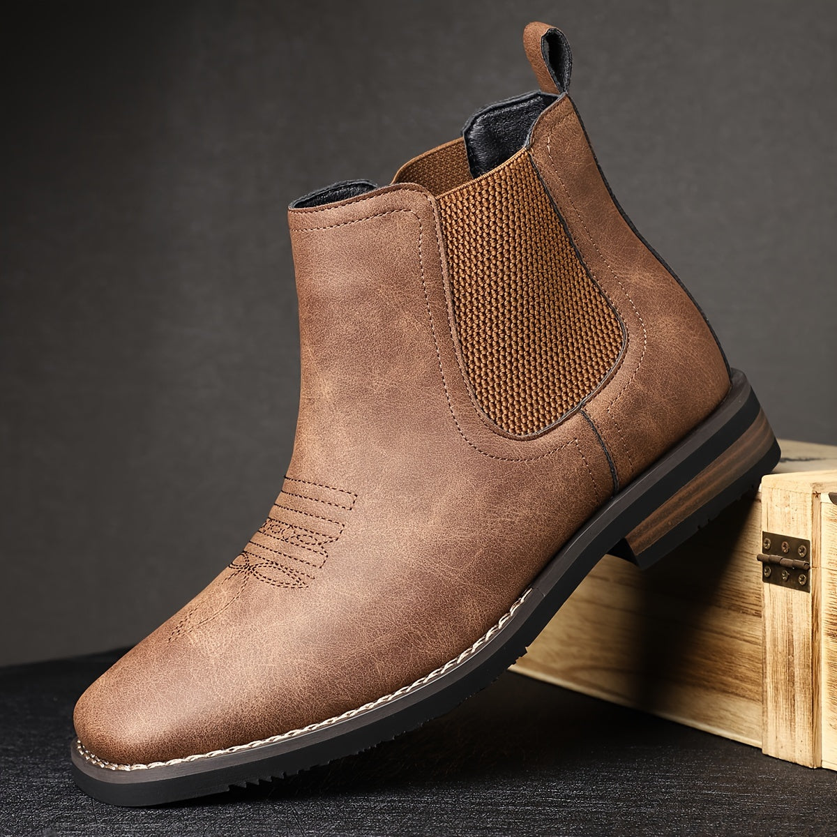 The Castroville Leather Boot