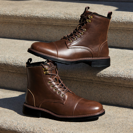 The Lampasas Leather Boot