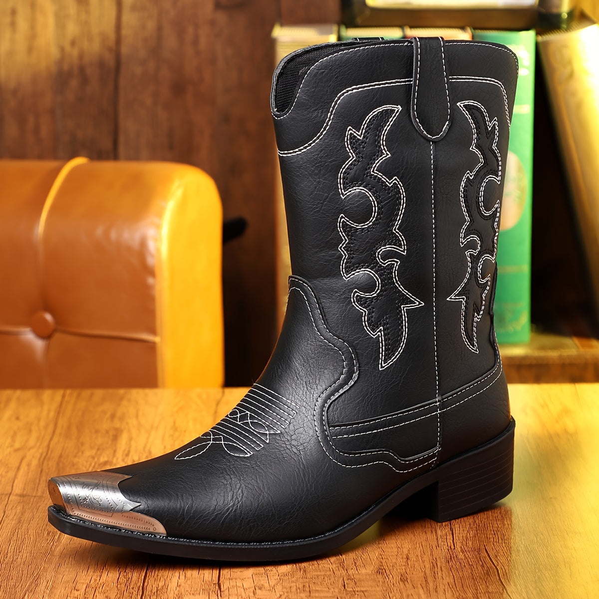 The Pedernales Leather Boot
