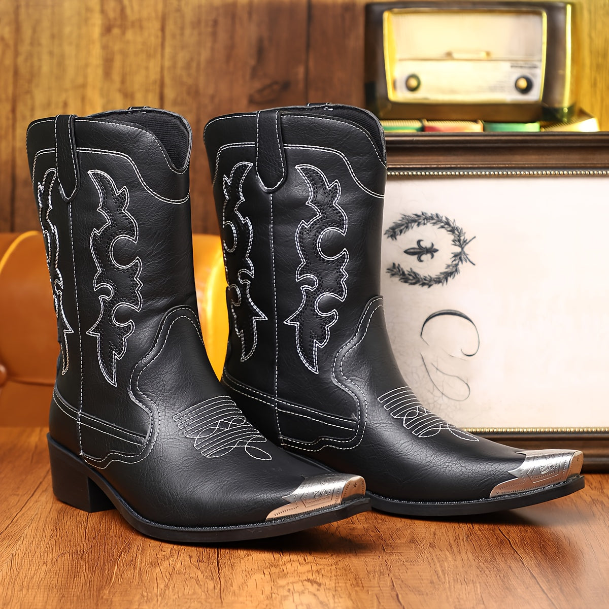 The Pedernales Leather Boot