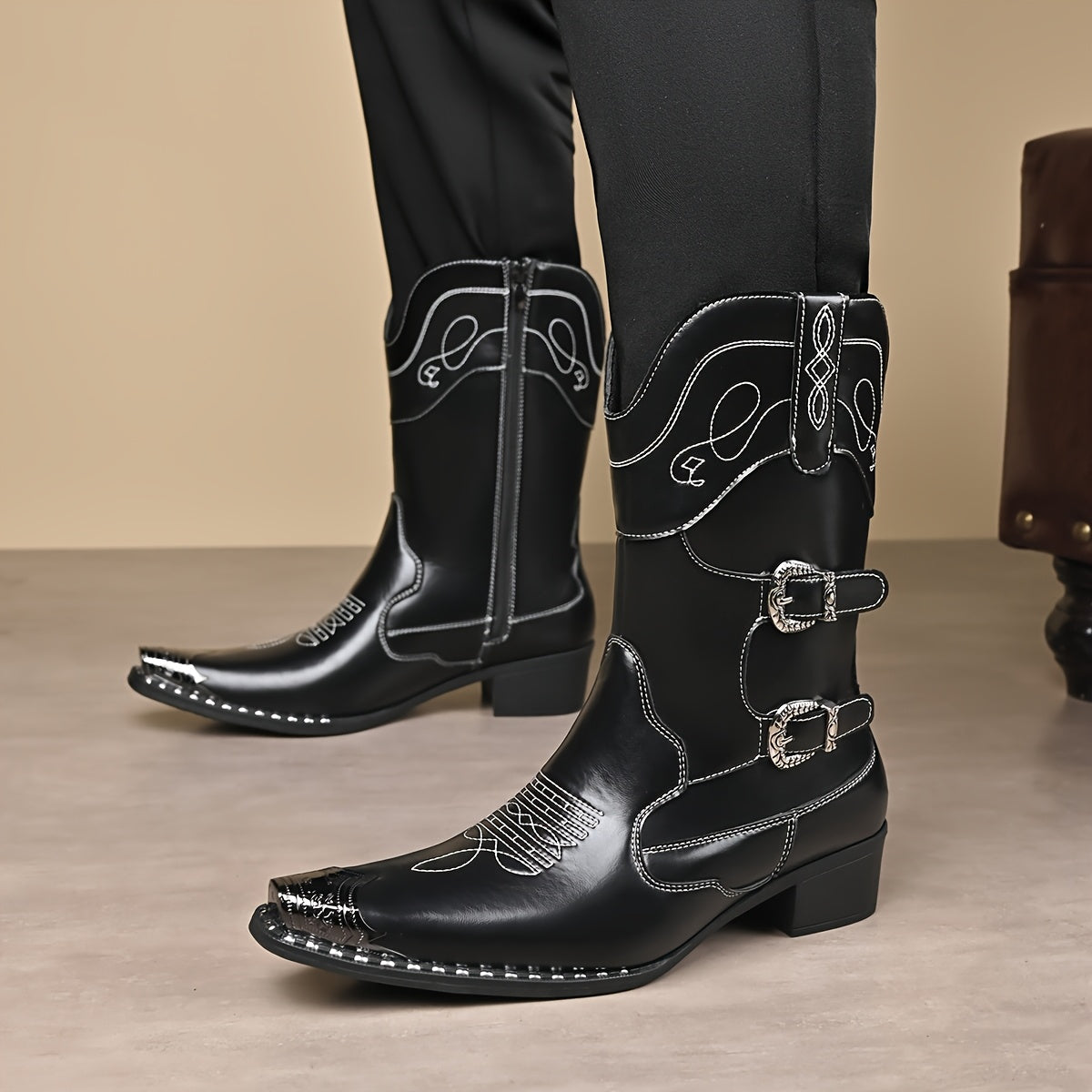 The Lariat Leather Boot