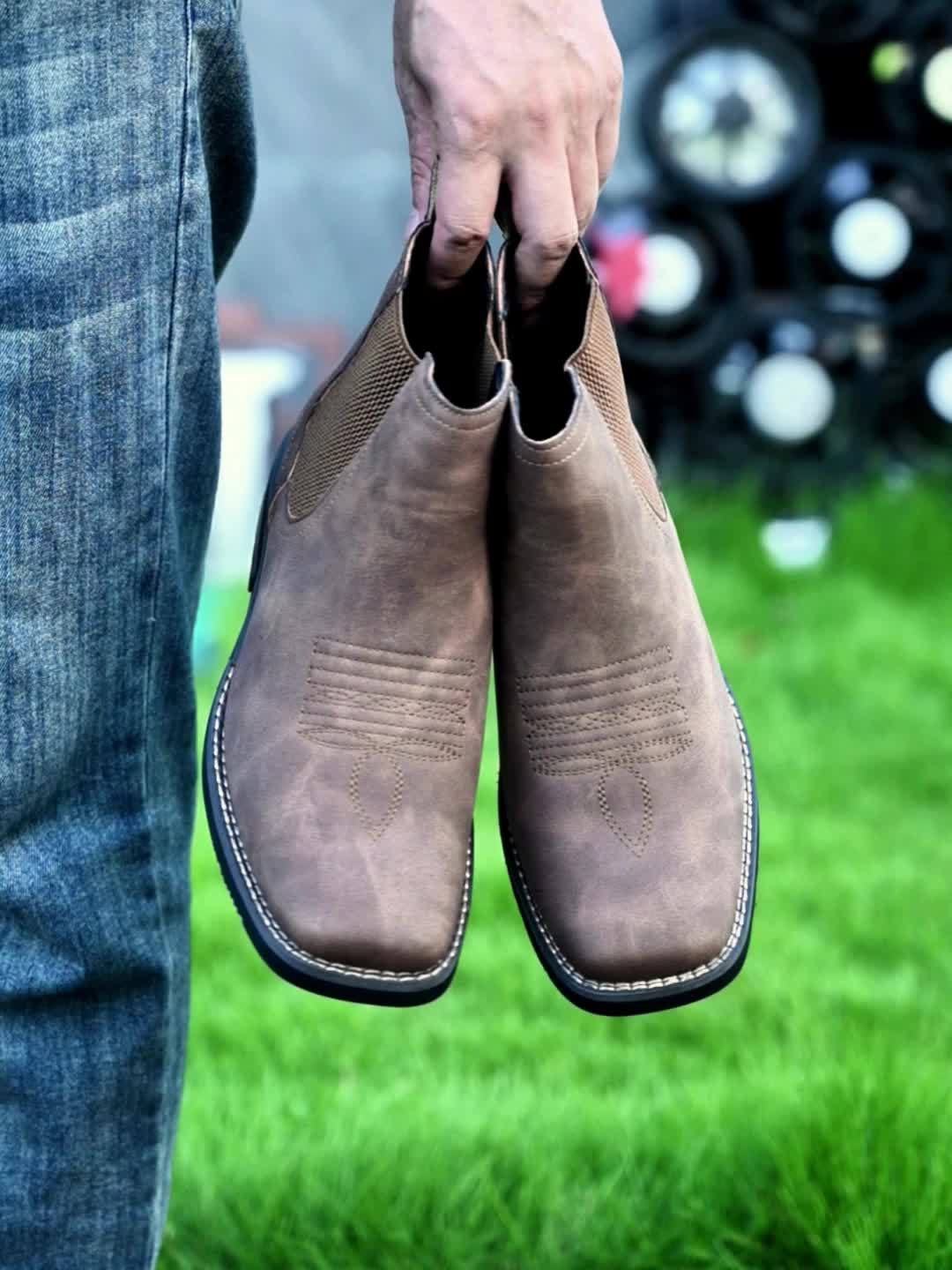 The Castroville Leather Boot